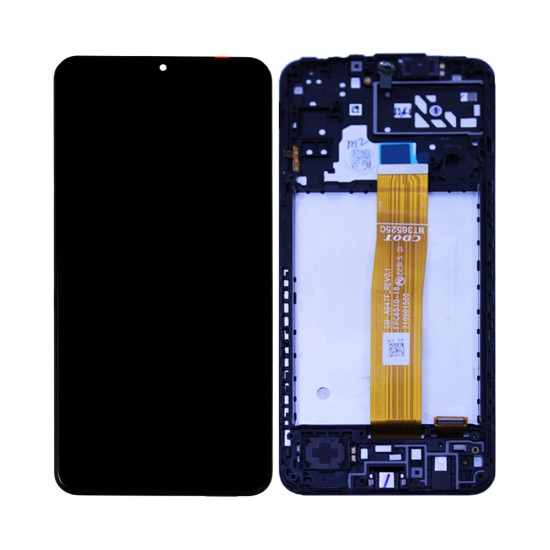 Touch+Display+Frame Samsung Galaxy A04s 2022/A047F Service Pack Preto